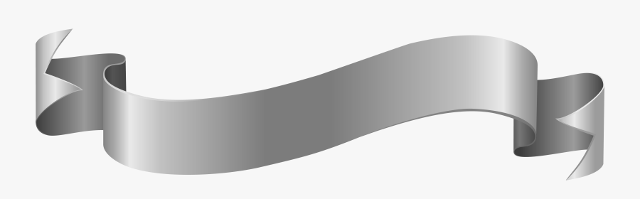 Transparent Banner Clipart Png - Transparent Silver Ribbon Png, Transparent Clipart