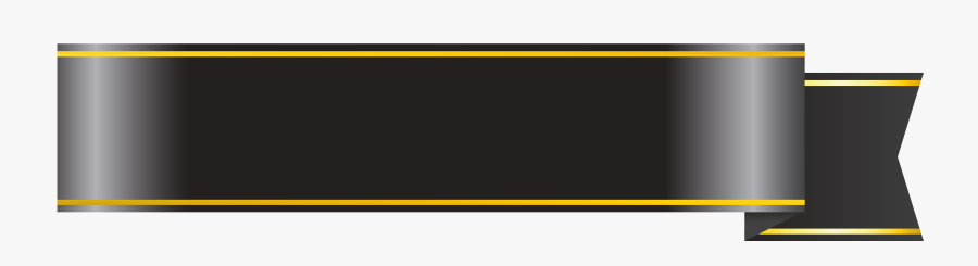 Black Banner Png Clipart Picture - Ribbon Banner Clipart Png, Transparent Clipart