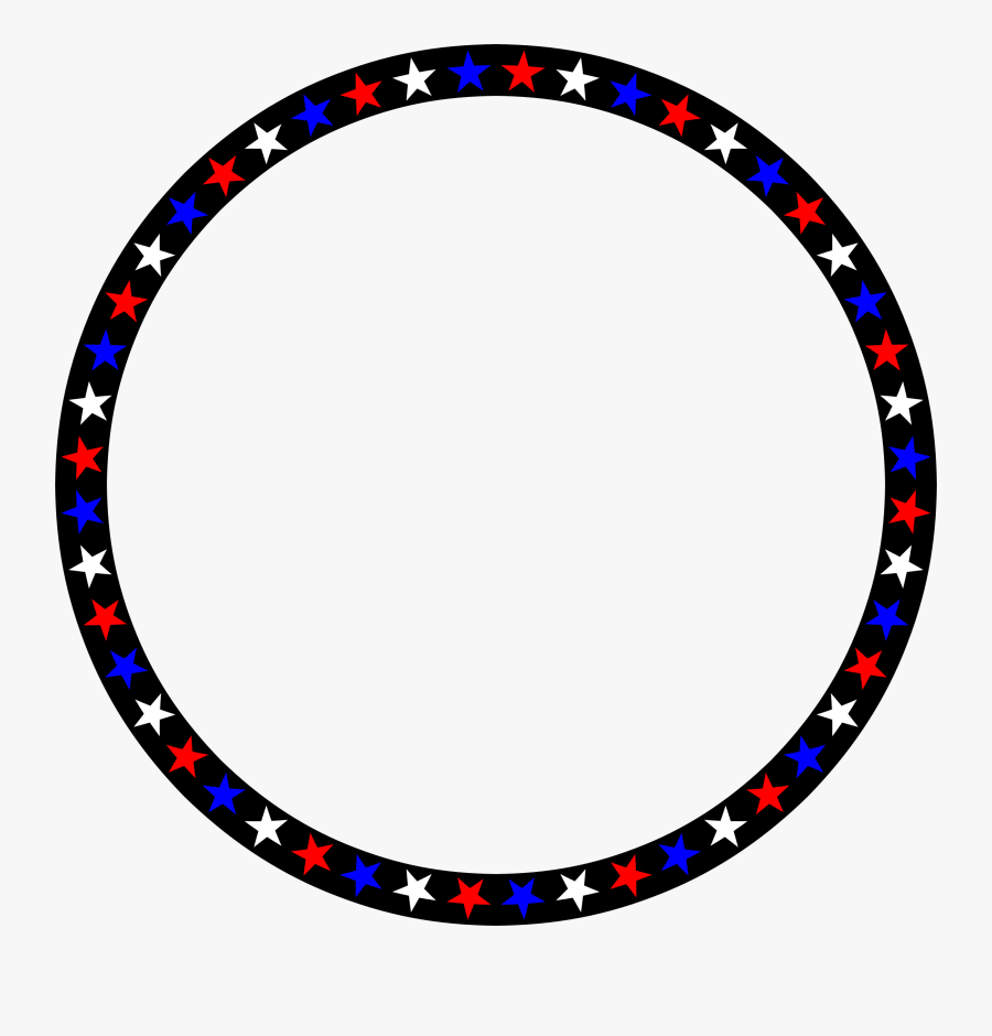 Red White Blue Stars Circle - American Conservative Party Logo, Transparent Clipart