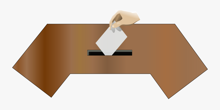Table,line,wood - Ballot Box, Transparent Clipart