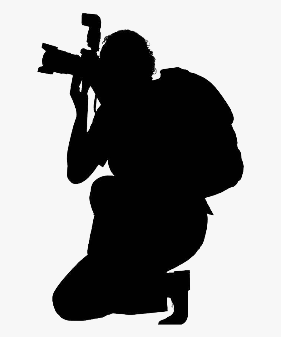 Cameraman Photographer Photography Silhouette Journalist - Cameraman Photographer, Transparent Clipart