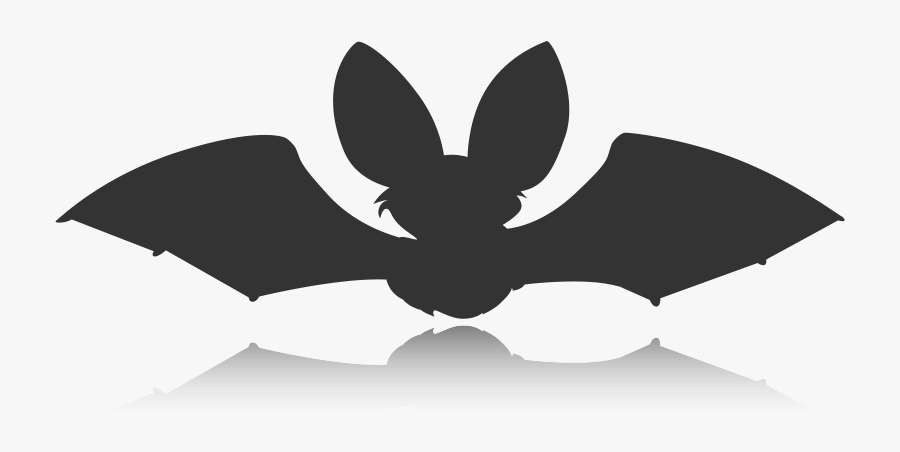Bat Clipart Craft - Chibi Bat Silhouette, Transparent Clipart