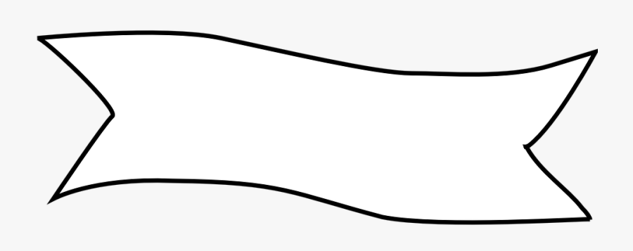 Ribbon Clipart Title - White Png Banner, Transparent Clipart