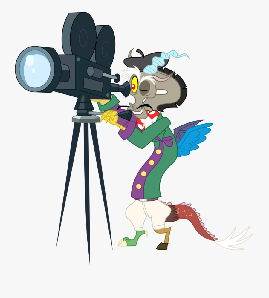 Transparent Photographer Clipart - Cartoon Character With Movie Camera, Transparent Clipart