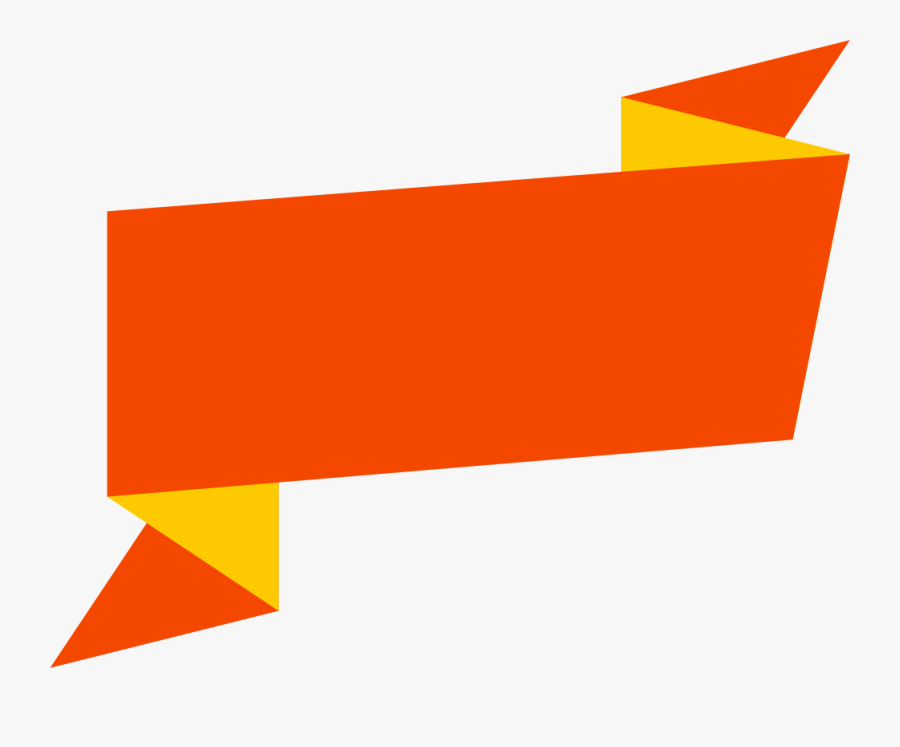 Orange Blank Banner Hd Png - Vector Png Para Banner, Transparent Clipart