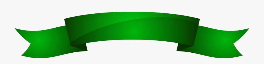 Green Ribbon Banner Clip Art - Green Ribbon Banner Png, Transparent Clipart