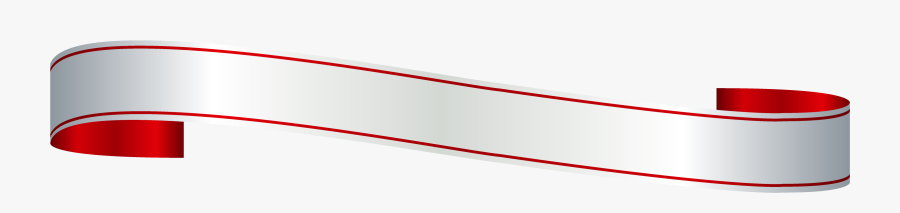 Banner Clipart Red White - Red And Silver Banner, Transparent Clipart