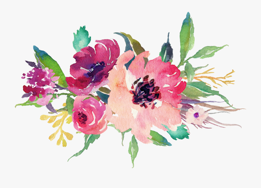 Watercolor Flower Bouquet, Transparent Clipart