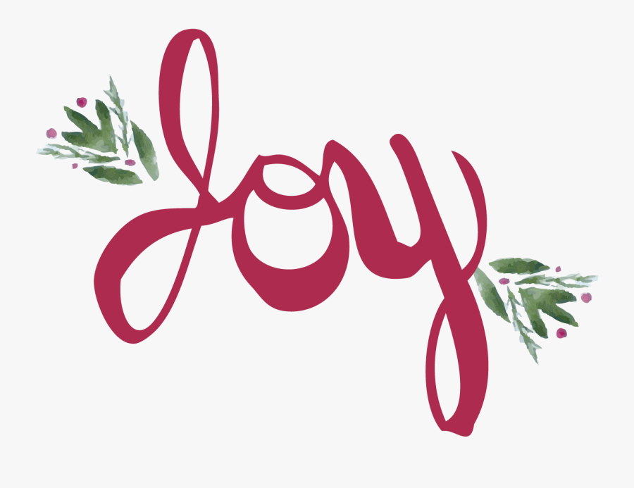 Merry & Bright Watercolor Clipart Example Image - Calligraphy, Transparent Clipart