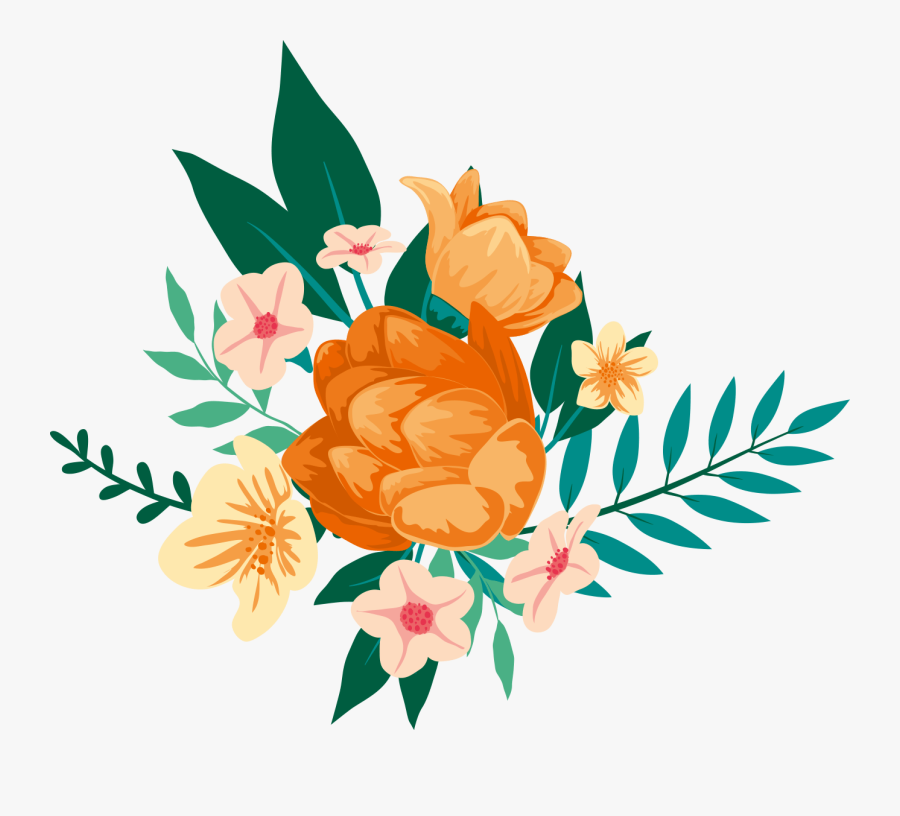 Flower Design Transparent Background, Transparent Clipart