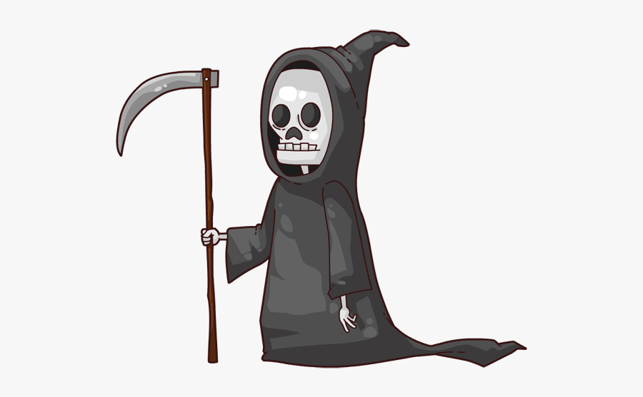 Cartoon Grim Reaper Png, Transparent Clipart
