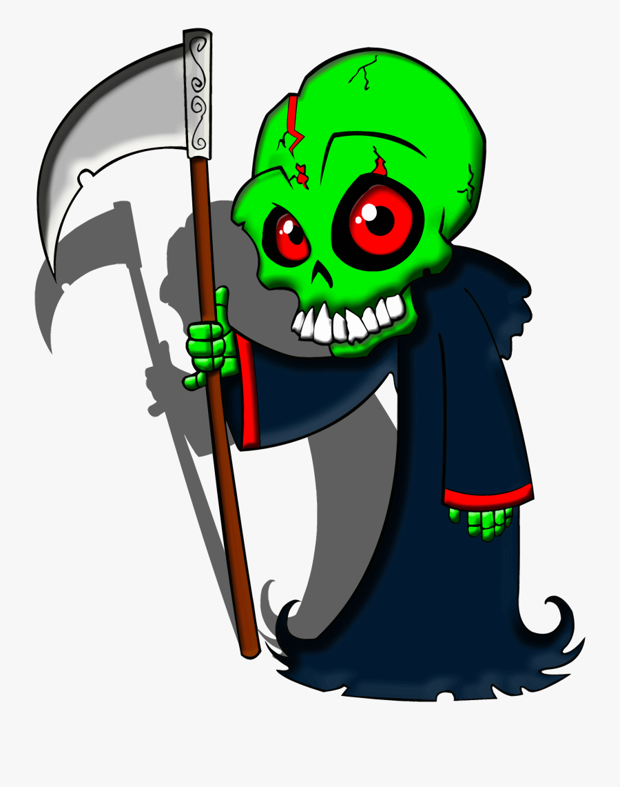 Free Grim Reaper Clipart Public Domain Halloween Clip - Grim Reaper Png Cartoon, Transparent Clipart