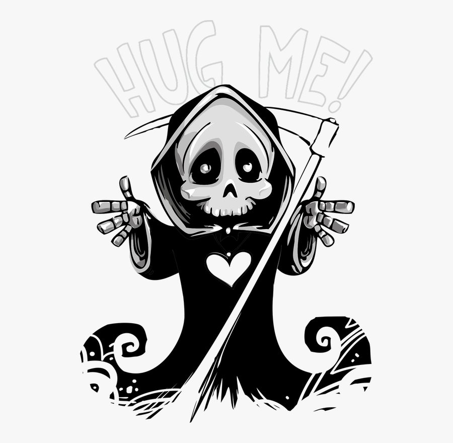 Cute Grim Reaper- - Cute Grim Reaper, Transparent Clipart
