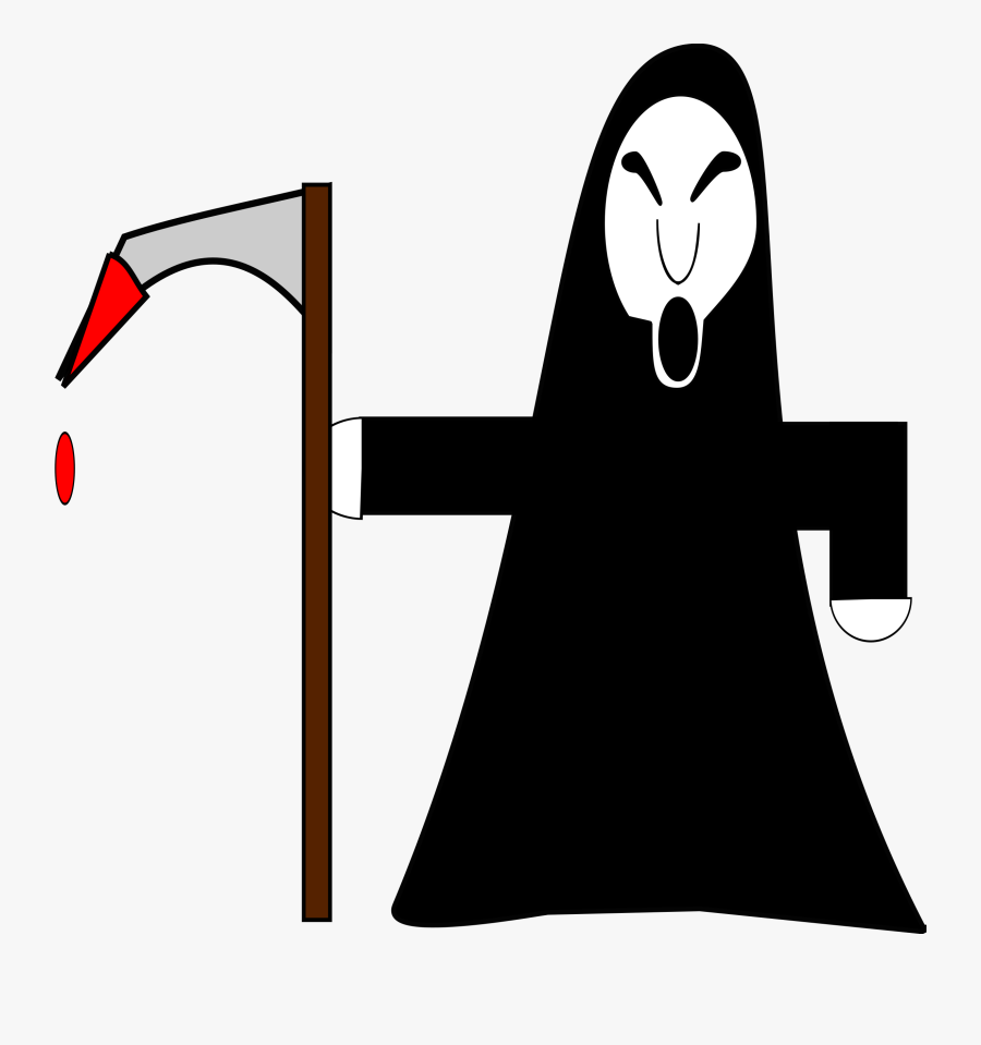 Grim Reaper - Death With Sickle Clipart Transparent, Transparent Clipart