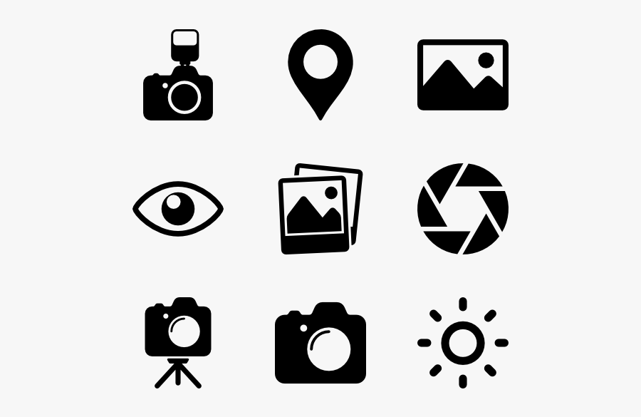 Photography - Photography Icons, Transparent Clipart
