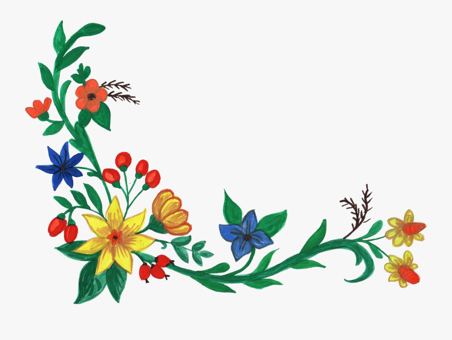 Flower Png Transparent - Flower Clipart Corner Png, Transparent Clipart