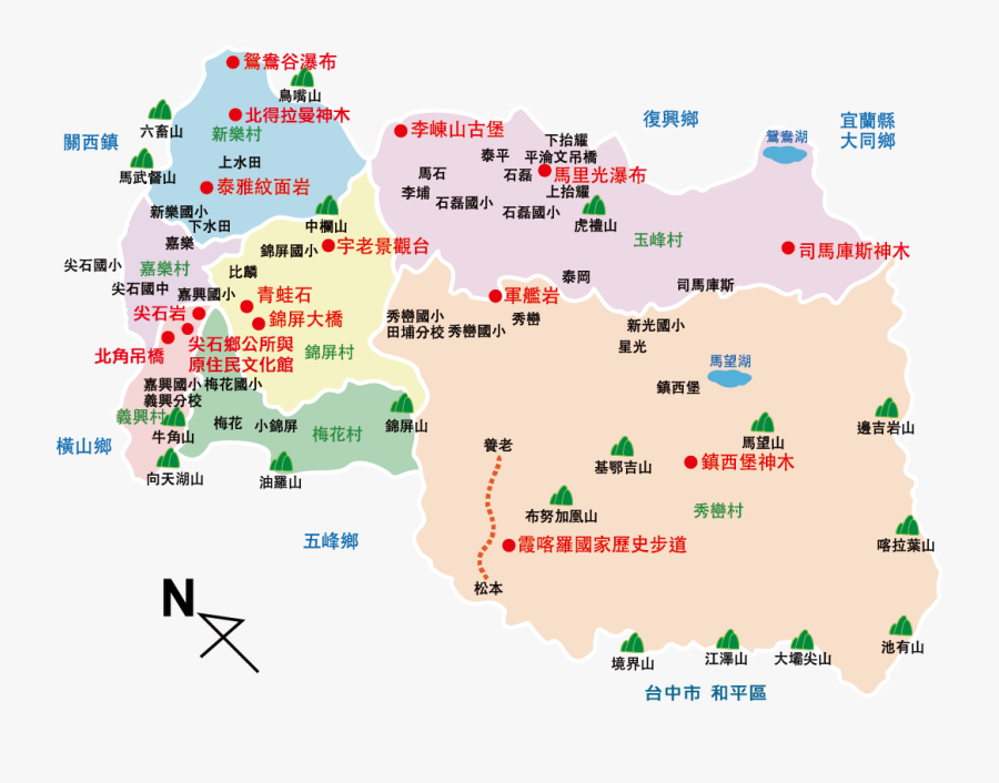 Map Land Point Diagram Subscribe Lot Line Clipart - 尖 石 鄉 村, Transparent Clipart