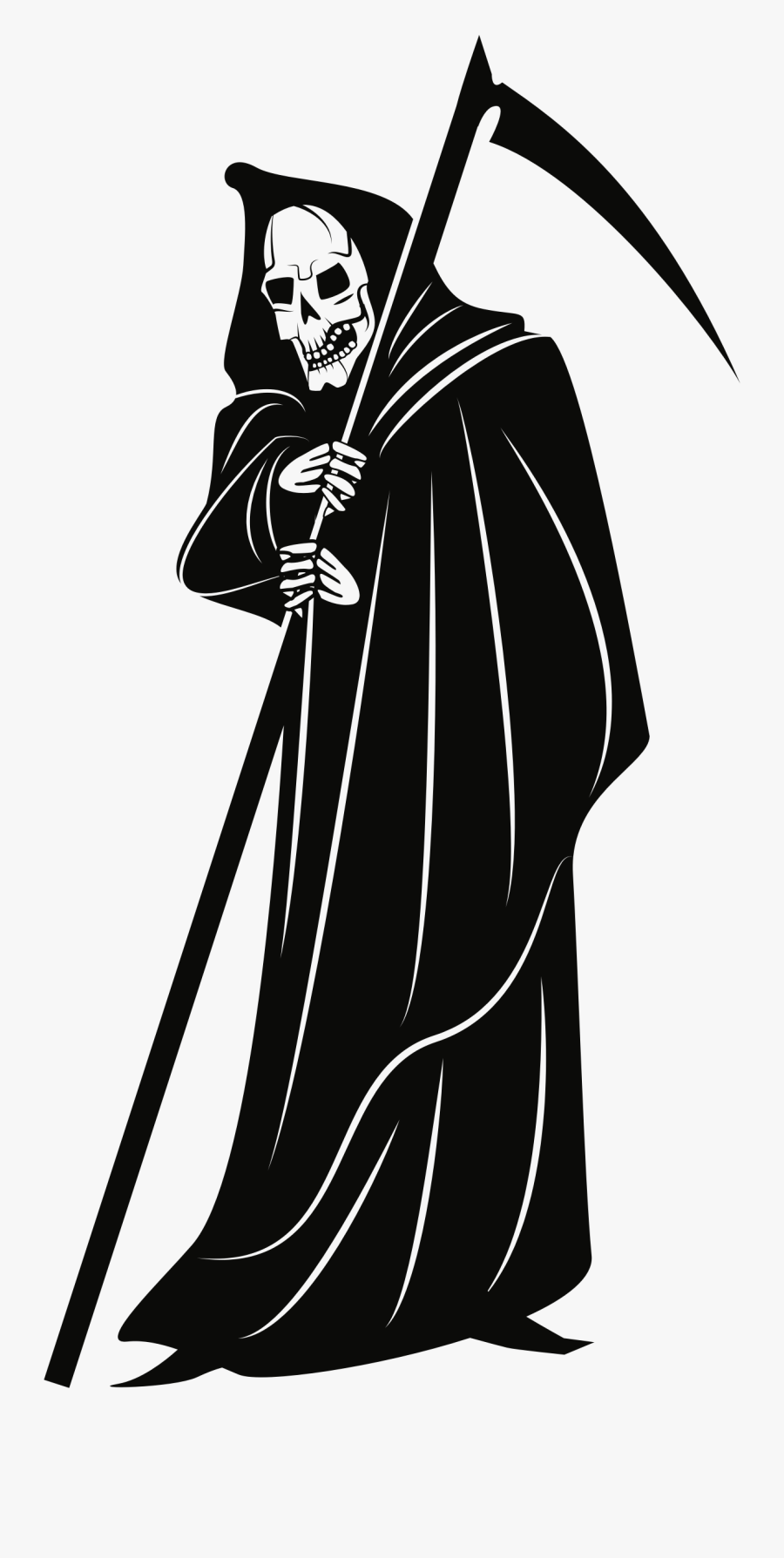 Grim Reaper Scythe Png - Death With A Scythe , Free Transparent Clipart