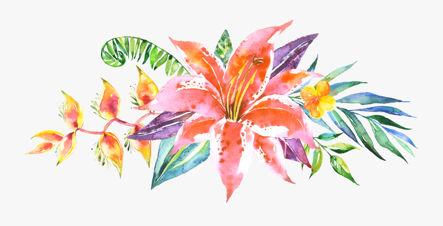 Flowers Watercolor Png Png, Transparent Clipart