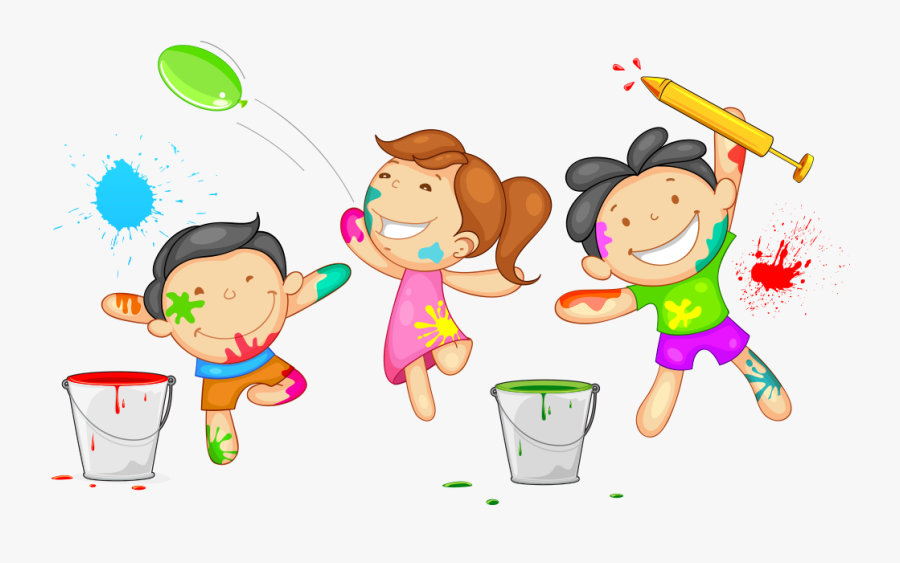 flower holi colours clipart