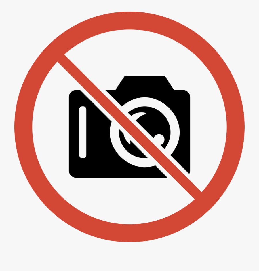 No Photography Clipart - No Camera Sign Free, Transparent Clipart