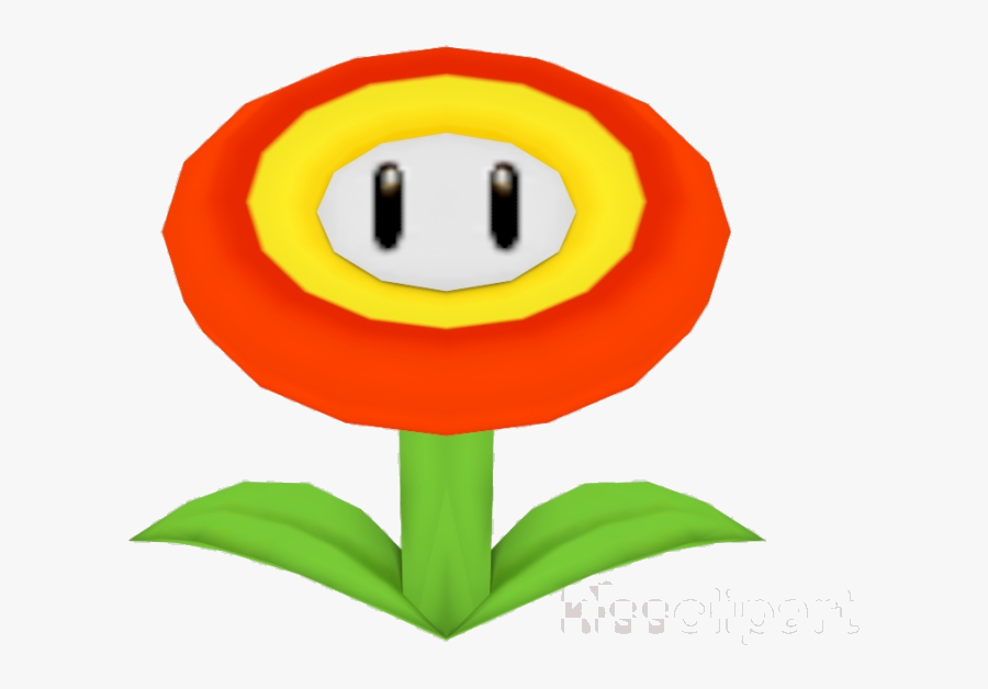 Mario Flower Clipart Super Land Transparent Png - Mario Fire Flower, Transparent Clipart