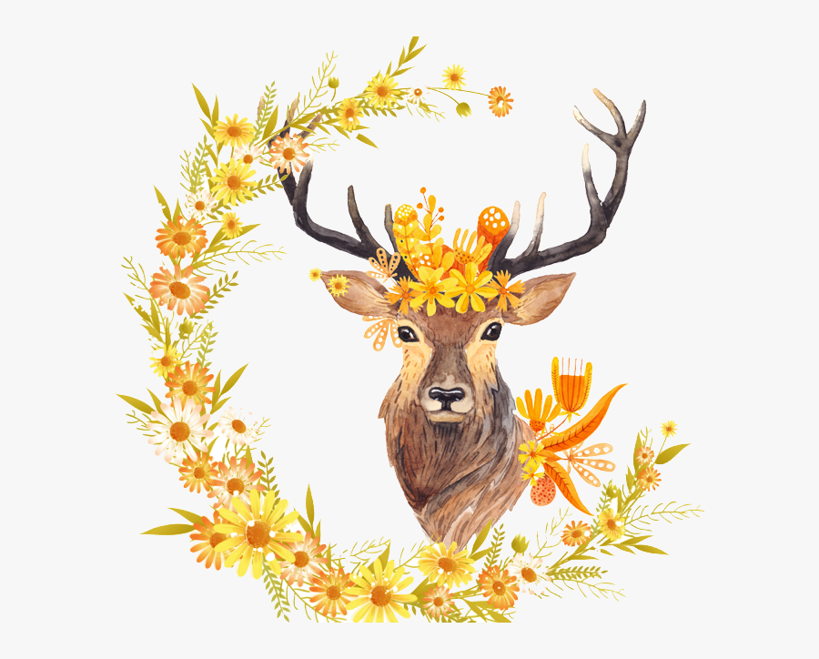 Transparent Antlers Clipart - Deer Printables For Fall, Transparent Clipart