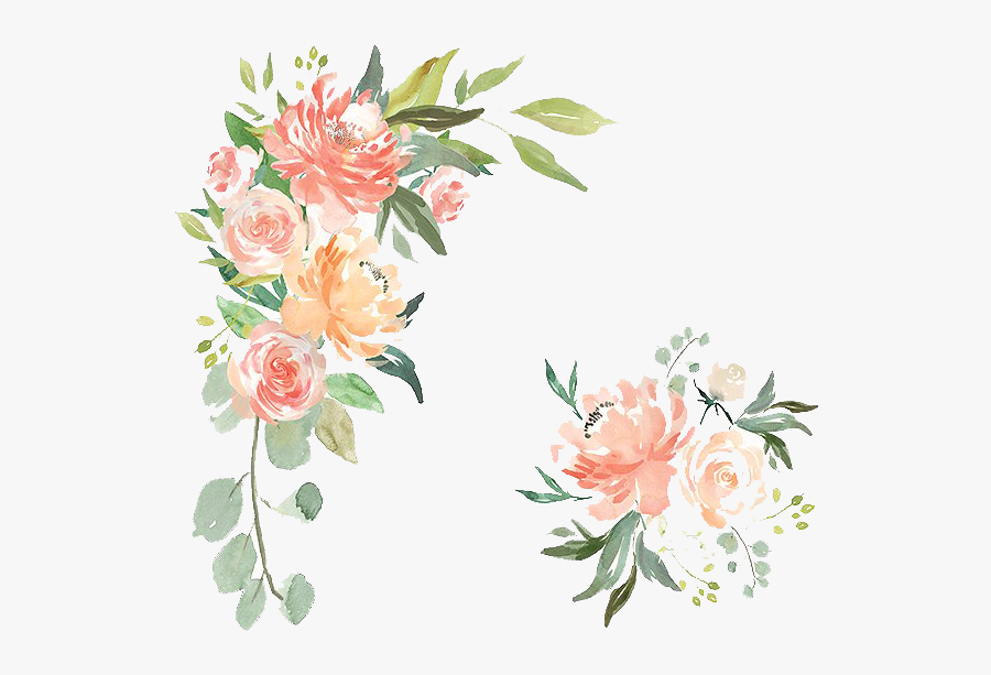 Watercolour Flowers, Transparent Clipart