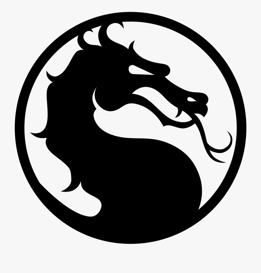 Gemini Vector Watercolor Clipart Black And White - Mortal Kombat Logo Png, Transparent Clipart
