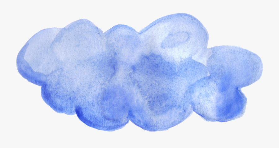 Clip Art Cloud Watercolor - Watercolor Clouds Transparent Background, Transparent Clipart