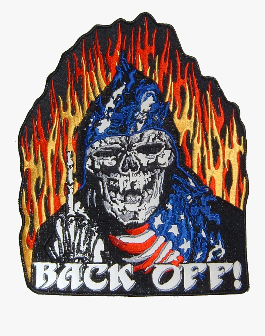 Grim Reaper Reflective Embroidered Patch - Illustration, Transparent Clipart