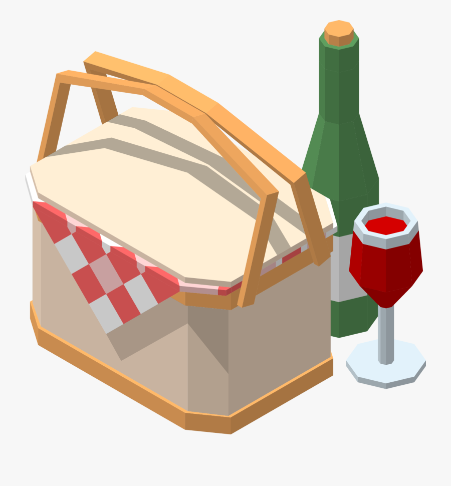 Can I Bring My Own Food And Drinks Clipart , Png Download - Picnic Low Poly, Transparent Clipart