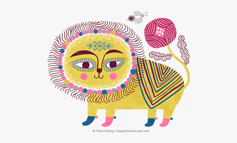 Lion© Flora Chang, Transparent Clipart