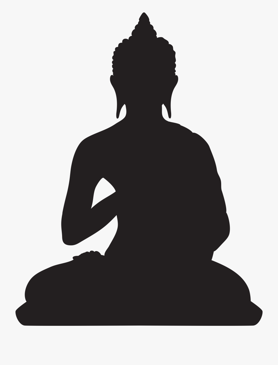 Buddha Silhouette Png Clip Art, Transparent Clipart