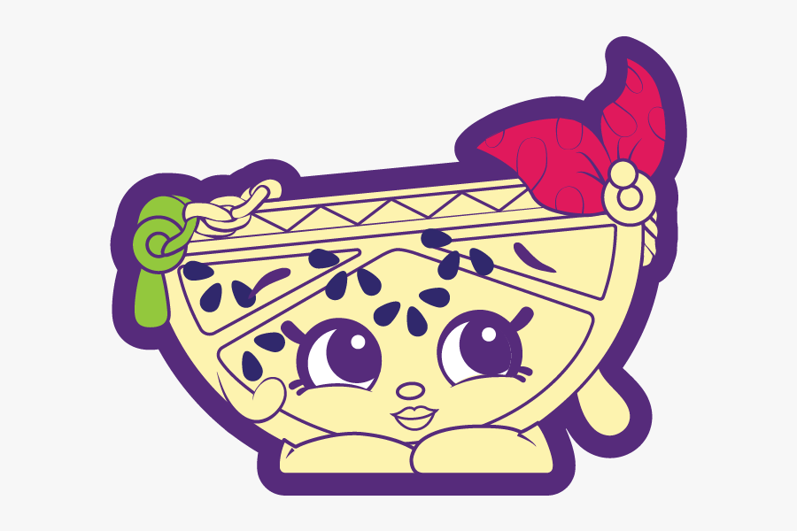 Zippy Lime Bag - Shopkins Zippy Lime Bag, Transparent Clipart