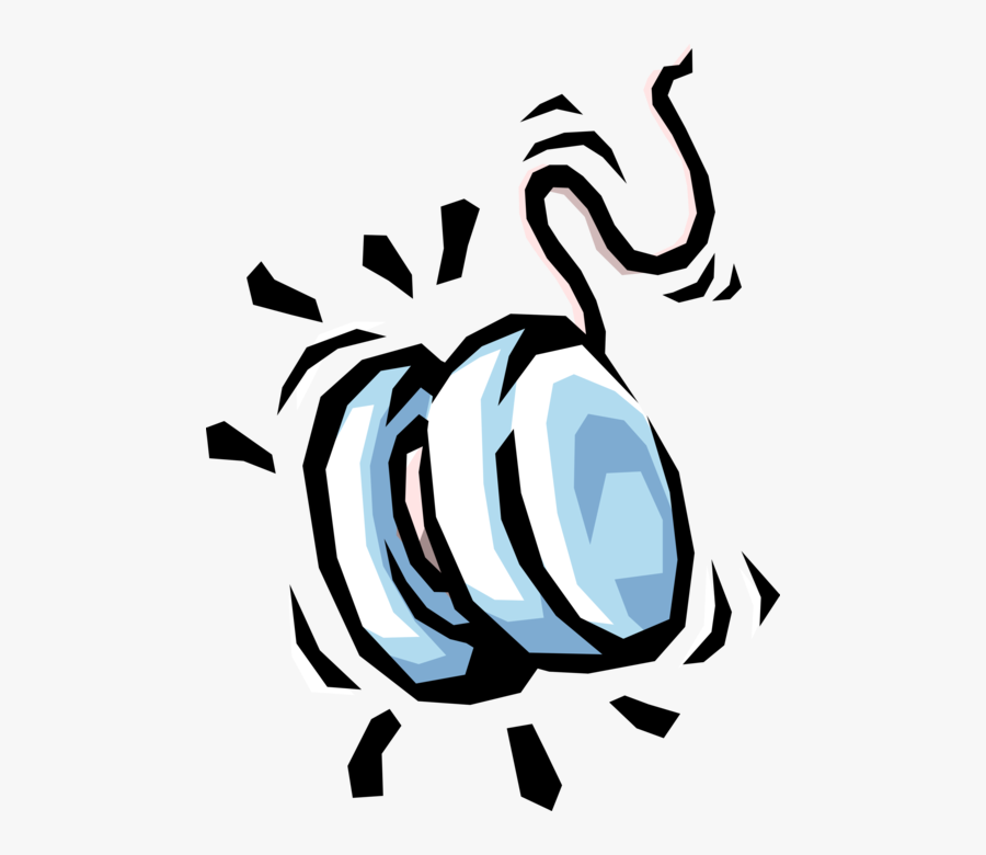 Vector Illustration Of Yo-yo Or Yoyo Spoollike Child"s, Transparent Clipart