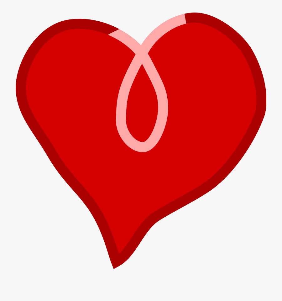 Red Heart For Breast Cancer, Transparent Clipart