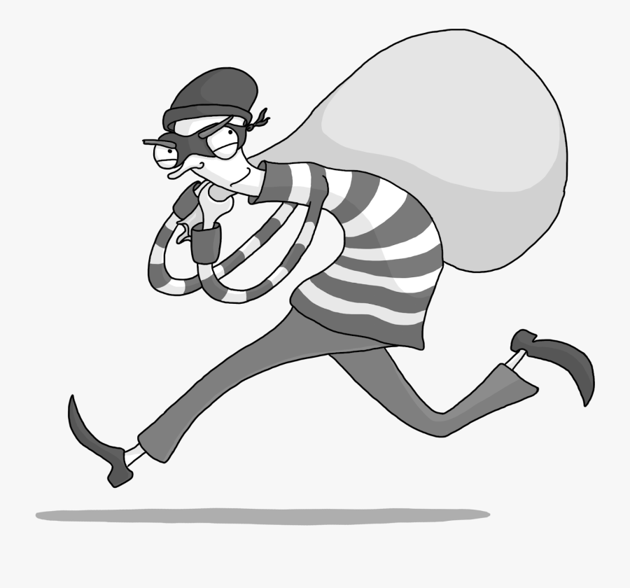 Bank Robber Mask Cartoon, Transparent Clipart