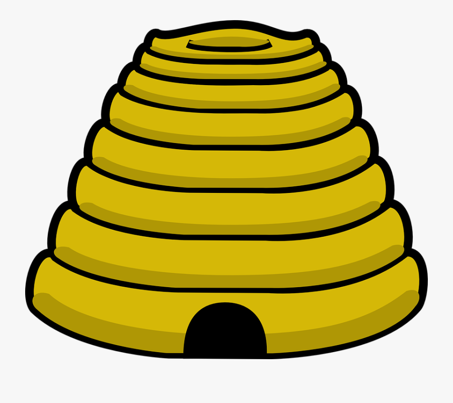 Cartoon Bee Hive, Transparent Clipart