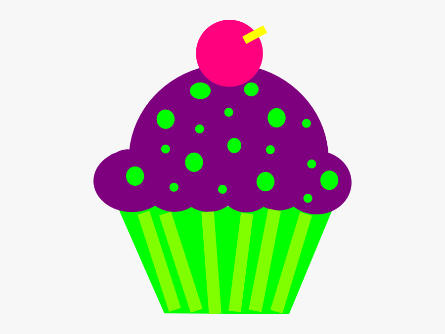 Banner Stock Purple And Lime Clip Art At Clker - Cupcakes Clipart, Transparent Clipart