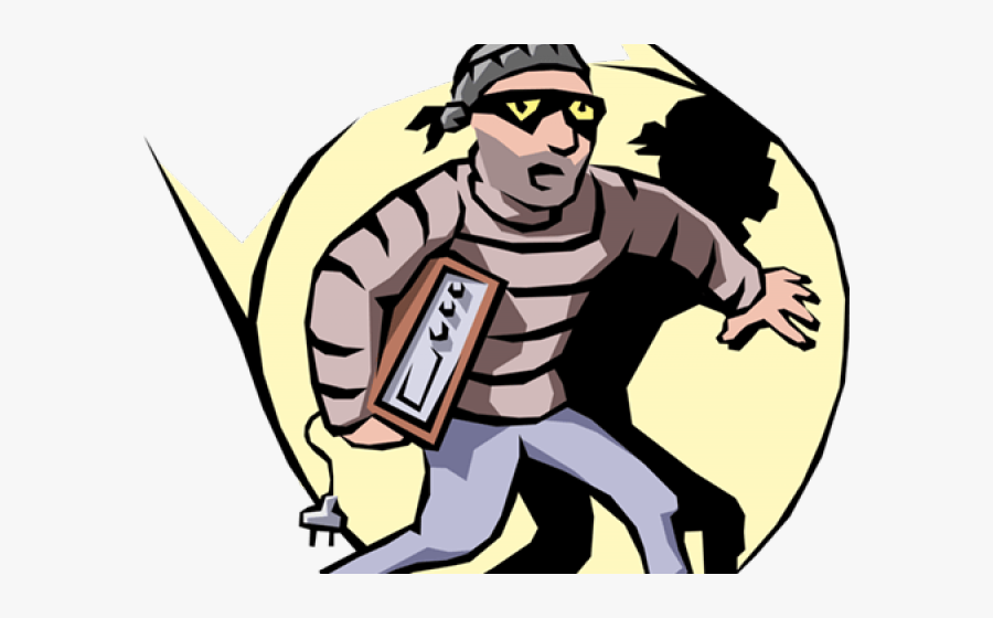 Thief Cliparts - Spotlight On Prisoner, Transparent Clipart