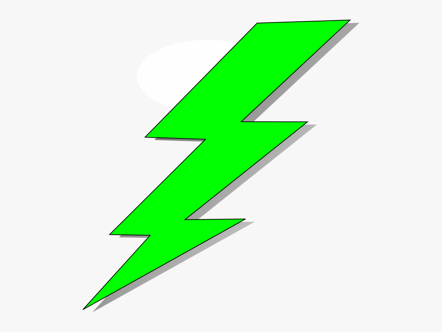 Green - Lighting - Bolt - Lime Green Lightning Bolt, Transparent Clipart