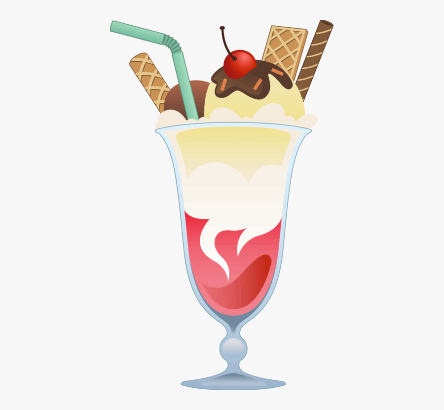 Dairy Product,ice Cream Cone,food - Ice Cream In Glass Png, Transparent Clipart