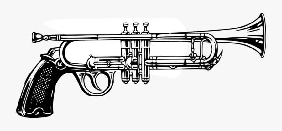 Musical - Musical Instrument Black And White, Transparent Clipart