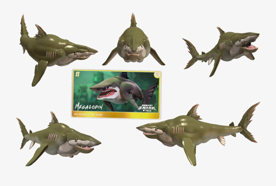 Great White Shark Clipart Cookie Cutter Shark - Hungry Shark World Toys, Transparent Clipart