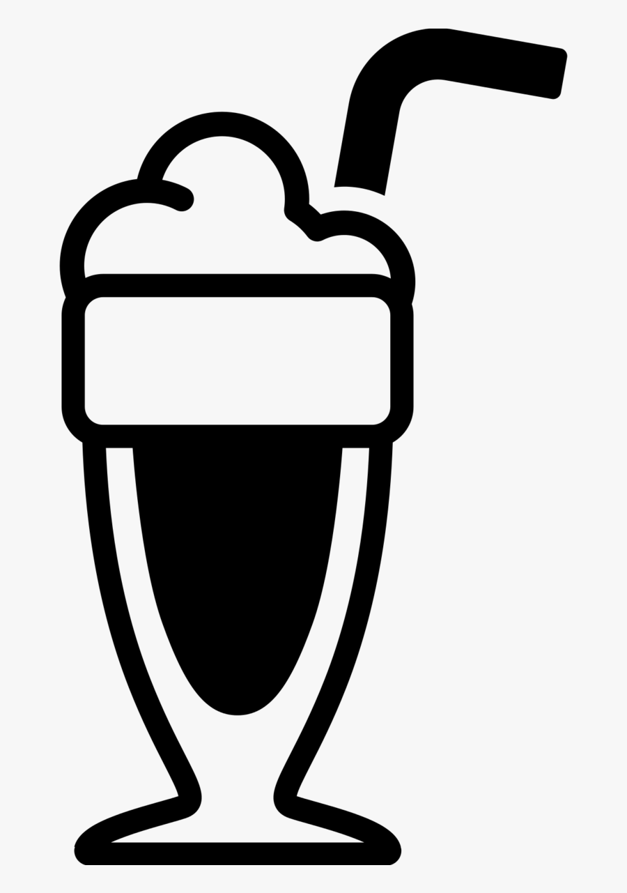 Milkshake By Diego Naive From The Noun Project - Black And White Milkshake Clipart, Transparent Clipart