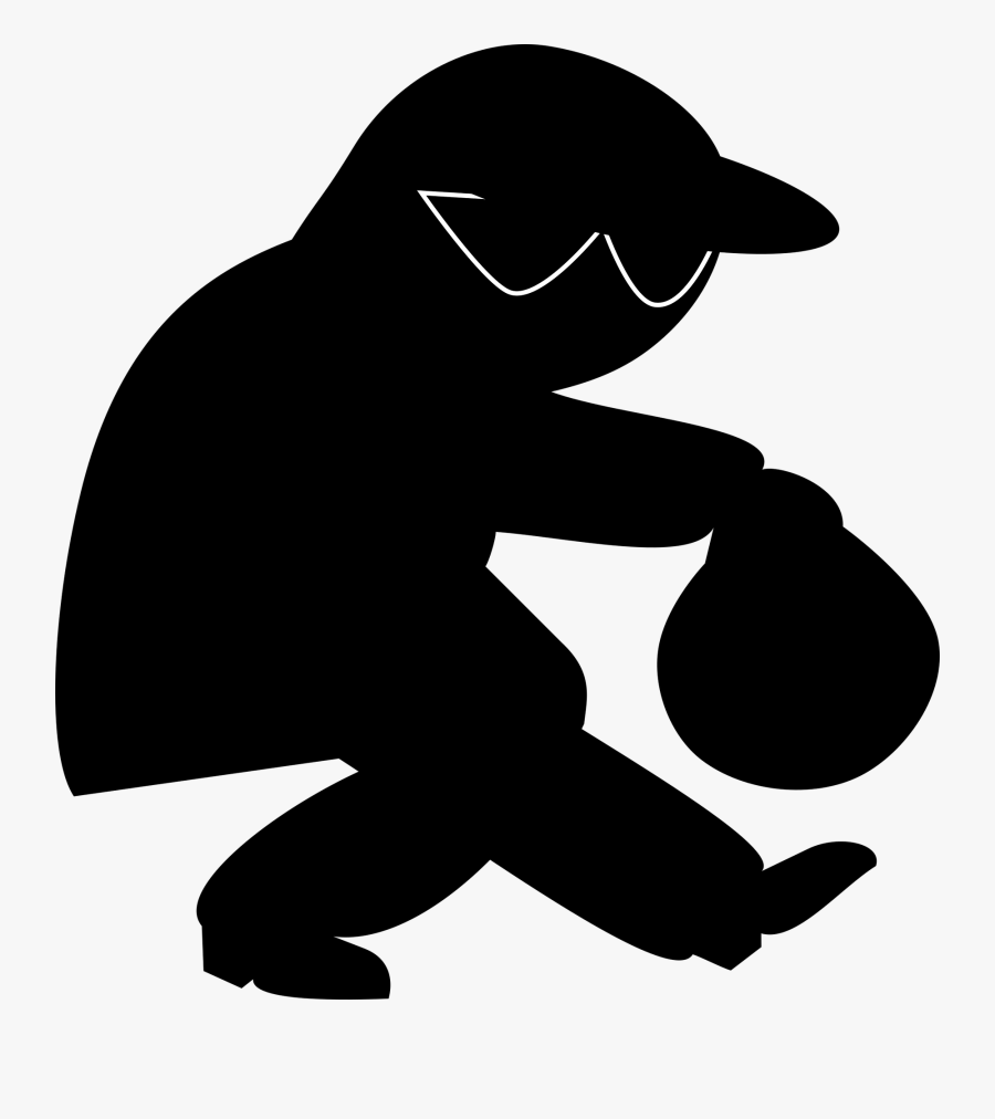 Burglar Silhouette At Getdrawings - Fraudster Png, Transparent Clipart