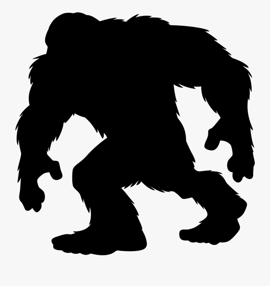 Walking Bigfoot Silhouette Sticker - Bigfoot Decal , Free Transparent Clipa...