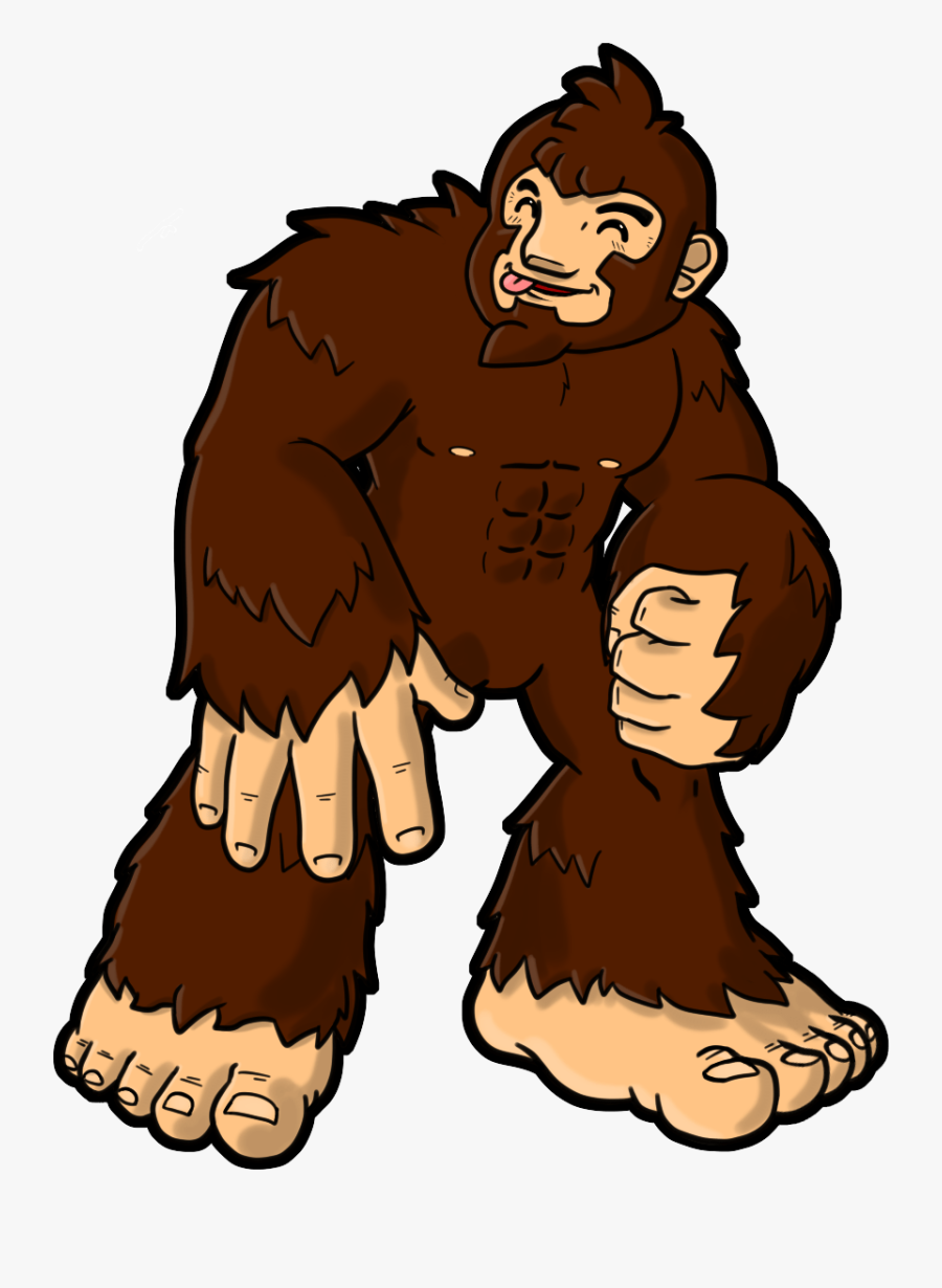 Bigfoot Drawing Cartoon Clip Art - Bigfoot Clipart Png, Transparent Clipart