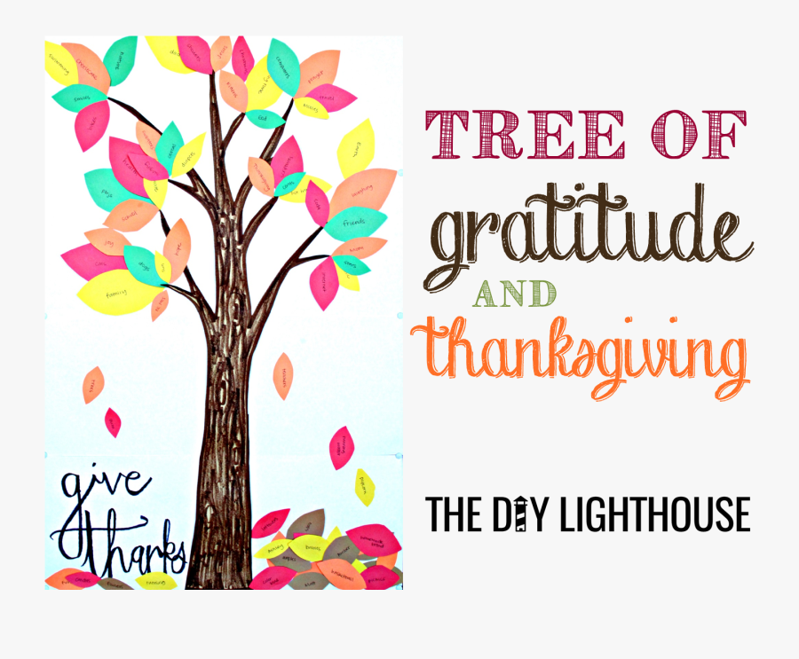 Excited Clipart Thankful - Tree Gratitude, Transparent Clipart